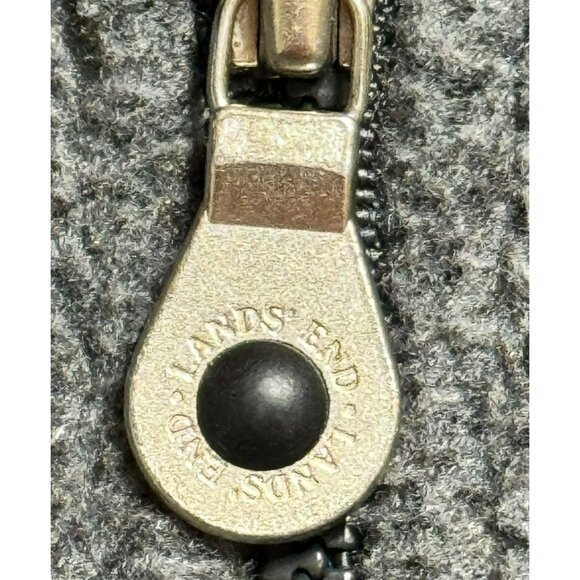 Lands End Womens Polartec Fleece Jacket Medium Gray Full-Zip - Picture 9 of 9